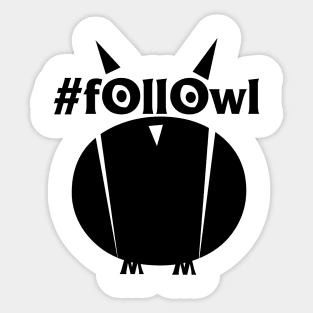 #fOllOwl Sticker
